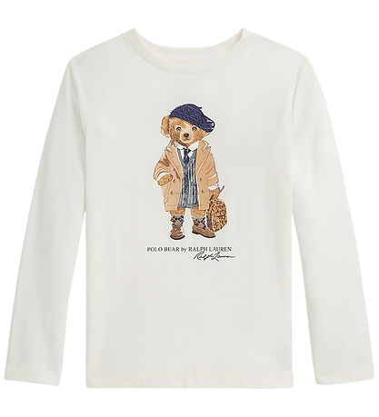 Polo Ralph Lauren Bluse - Madison - Weiß m. Print