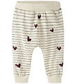 Name It Trousers - NbfVandora - Summer Sand/Stripes Duck Hearts Name It Trousers - NbfVandora - Summer Sand/Stripes Duck Hearts