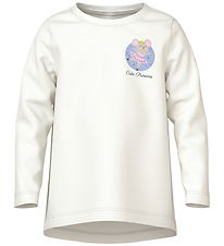 Name It Blouse - NmfViolet - Cloud Dancer/Cute Princess