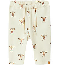 Lil' Atelier Trousers - Rib - NbmLavo - Turtledove/Strong Mon