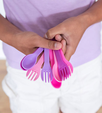 MontiiCo Kinderbesteck - Aus Ente Über - 8 Teile - Blush