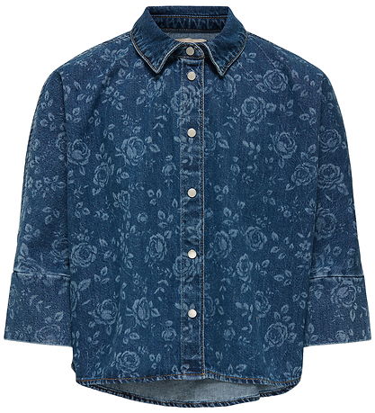 Kids Only Denim Jacket - KogGrace - Medium+ Blue Denim/Rose