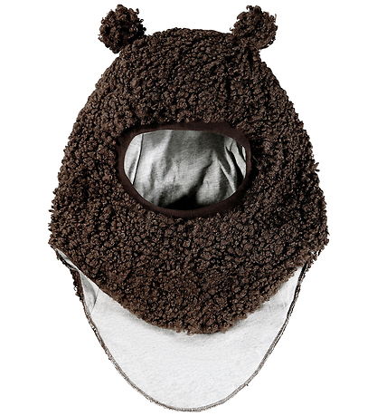 Molo Balaclava - Teddy - Kay - 2-layer - Dark Cocoa