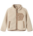 Name It Fleece Jas - NmnMattia - Moonbeam/Savannah Tan Name It Fleece Jas - NmnMattia - Moonbeam/Savannah Tan