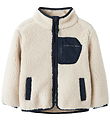 Name It Fleece Jacket - NmnMattia - Moonbeam/Dark Sapphire Name It Fleece Jacket - NmnMattia - Moonbeam/Dark Sapphire