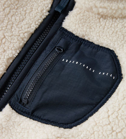 Name It Fleece Jacket - NmnMattia - Moonbeam/Dark Sapphire