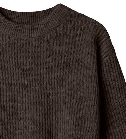 Name It Blouse - Knitted - NkfHolly - Boxy - Seal Brown