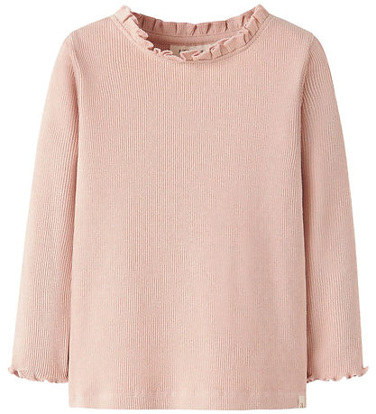 Lil' Atelier Blouse - Rib - NmfNora - Cameo Rose w. Pointelle Lil' Atelier Blouse - Rib - NmfNora - Cameo Rose w. Pointelle