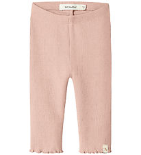 Lil' Atelier Leggings - Rib - NbfNora - Cameo Rose M. Mynsturprj