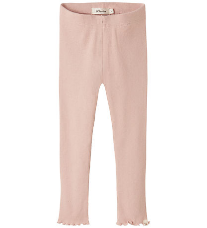 Lil' Atelier Leggings - Rib - NmfNora - Cameo Rose M Pointelle