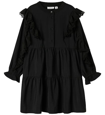 Name It Kleid - Viskose/Nylon - NkfNoparia - Schwarz Name It Kleid - Viskose/Nylon - NkfNoparia - Schwarz