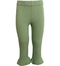 Hanevild Trousers - Knitted - Rib - Tilde - Shale Green Hanevild Trousers - Knitted - Rib - Tilde - Shale Green