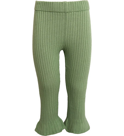 Hanevild Trousers - Knitted - Rib - Tilde - Shale Green