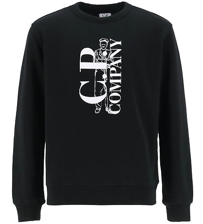 Sweat-shirt C.P. Company - Noir av. Blanc Sweat-shirt C.P. Company - Noir av. Blanc