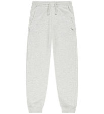 Abercrombie & Fitch Joggingbuxur - Ljósgráir tónar