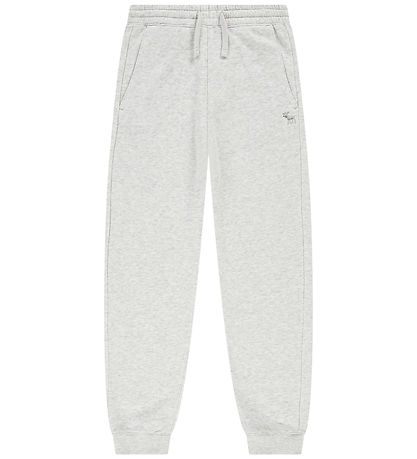 Abercrombie & Fitch Joggingbuxur - Ljósgráir tónar