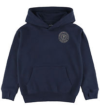 Abercrombie & Fitch Hoodie - Navy Blazer w. Print