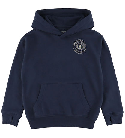 Abercrombie & Fitch Sweat à Capuche - Marine Blazer av. Imprimé Abercrombie & Fitch Sweat à Capuche - Marine Blazer av. Imprimé