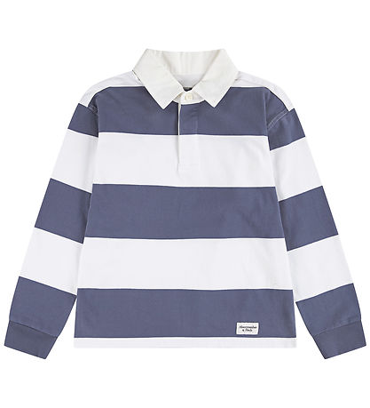 Abercrombie & Fitch Polo shirt - Vintage Indigo/White