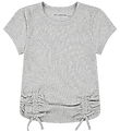 Abercrombie & Fitch Stuttermabolur - Rib - Ljósgráir tónar