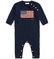 Polo Ralph Lauren Jumpsuit - Knitted - Hunter Navy w. Flag Polo Ralph Lauren Jumpsuit - Knitted - Hunter Navy w. Flag