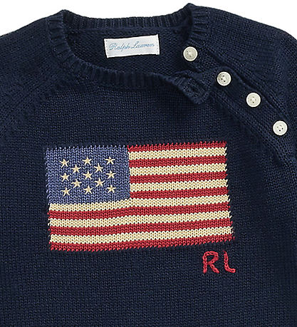 Polo Ralph Lauren Samfestingur - Prjónað - Hunter Dökkblátt M. F