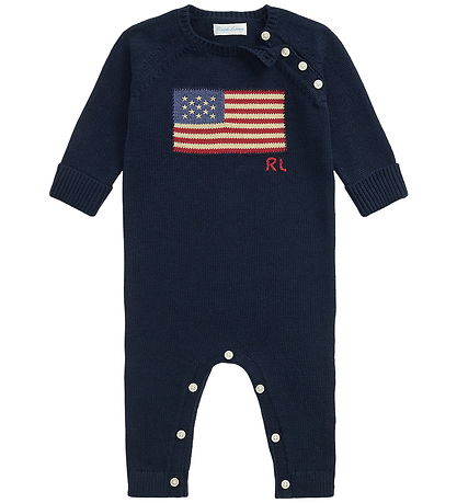 Polo Ralph Lauren Samfestingur - Prjónað - Hunter Dökkblátt M. F
