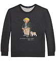 Polo Ralph Lauren Sweatshirt - Grey Melange w. Soft Toy