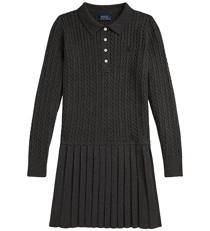 Polo Ralph Lauren Klänning - Stickad - Gråmelerad