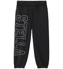 Stella McCartney Kids Sweatpants - Black w. White Stella McCartney Kids Sweatpants - Black w. White