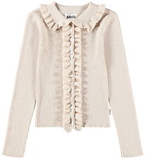 Molo Cardigan - Knitted - Wool/Cotton - Gamora - Buttercream
