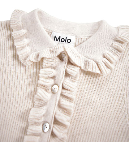 Molo Cardigan - Knitted - Wool/Cotton - Gamora - Buttercream Molo Cardigan - Knitted - Wool/Cotton - Gamora - Buttercream