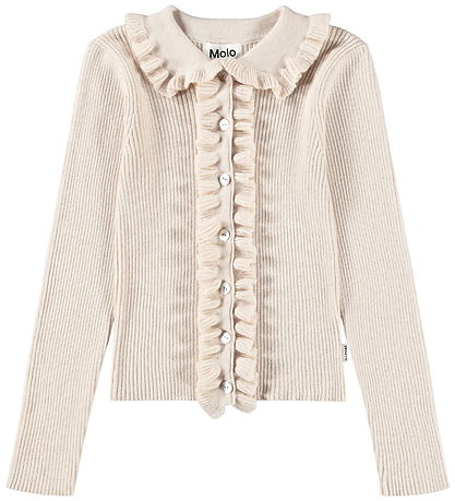 Molo Cardigan - Knitted - Wool/Cotton - Gamora - Buttercream Molo Cardigan - Knitted - Wool/Cotton - Gamora - Buttercream