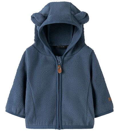 Name It Flísjakki - NbnMeeko - Vintage Indigo M. Eyru