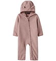 Name It Fleece Suit - NbnMeeko - Woodrose w. Ears Name It Fleece Suit - NbnMeeko - Woodrose w. Ears