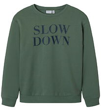 Name It Sweatshirt - NkmNello - Laurel Wreath w. Print
