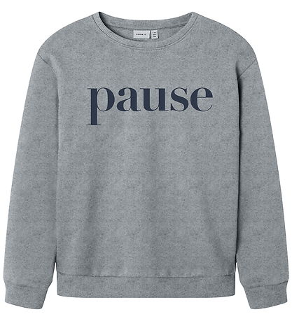 Name It Sweatshirt - NkmNello - Grey Melange w. Print