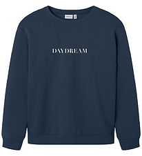 Name It Sweatshirt - NkmNello - Mood Indigo w. Print