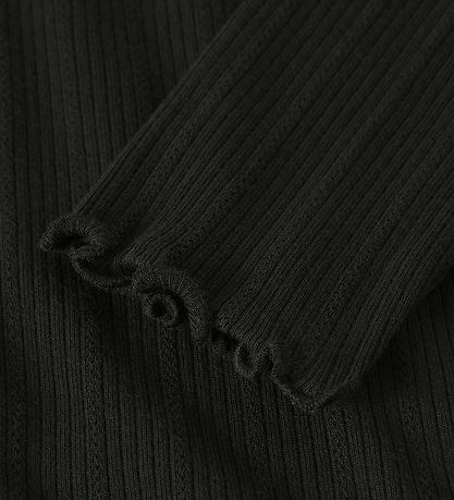 Name It Blouse - Rib - NkfNolea - Black w. Pointelle Name It Blouse - Rib - NkfNolea - Black w. Pointelle