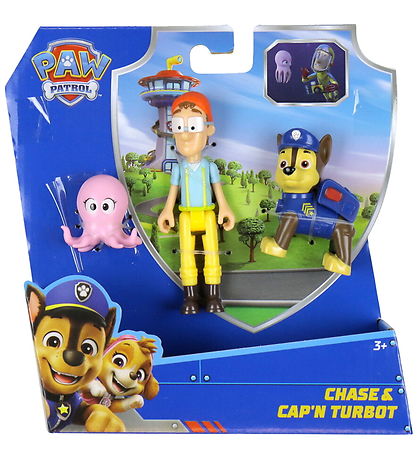 Figurines Paw Patrol - Chase et Cap'N Turbot Figurines Paw Patrol - Chase et Cap'N Turbot