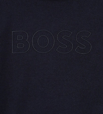 BOSS Blússa - Prjónað - Dökkblátt