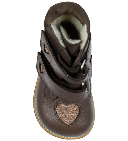 Angulus Vintersko - Tex - Dark Taupe/Mandel Glitter