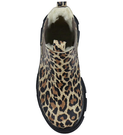 Angulus Winter Boots - Beige Leo/Brown Elastic Angulus Winter Boots - Beige Leo/Brown Elastic