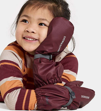 Didriksons Mittens w. Fleece - PU - Pileglove - Anemon Red Didriksons Mittens w. Fleece - PU - Pileglove - Anemon Red