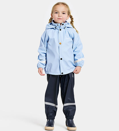 Didriksons Rainwear w. Suspenders - PU - Slaskeman - Light Sea B
