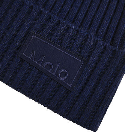 Molo Beanie - Viscose/Nylon - Rib - Karli - Night Navy