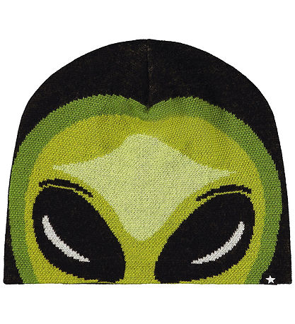 Molo Beanie w. Tube Scarf - Kleo - Wool/Acrylic - Alien Face Molo Beanie w. Tube Scarf - Kleo - Wool/Acrylic - Alien Face