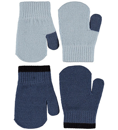 Molo Mittens - Knitted - Kenny - 2-Pack - Blue Moon Molo Mittens - Knitted - Kenny - 2-Pack - Blue Moon