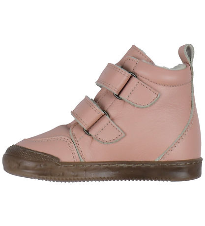 Pom Pom Winter Boots - Sneaker Wool Booty - Dark Rose