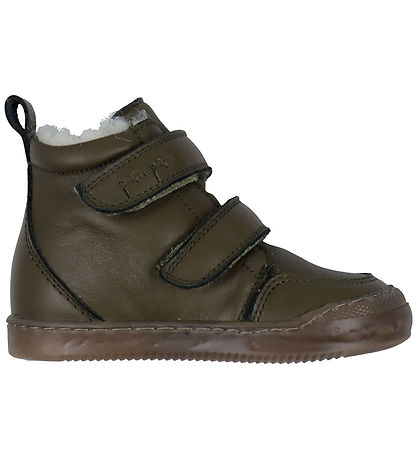 Pom Pom Winter Boots - Sneaker Wool Booty - Dark Green